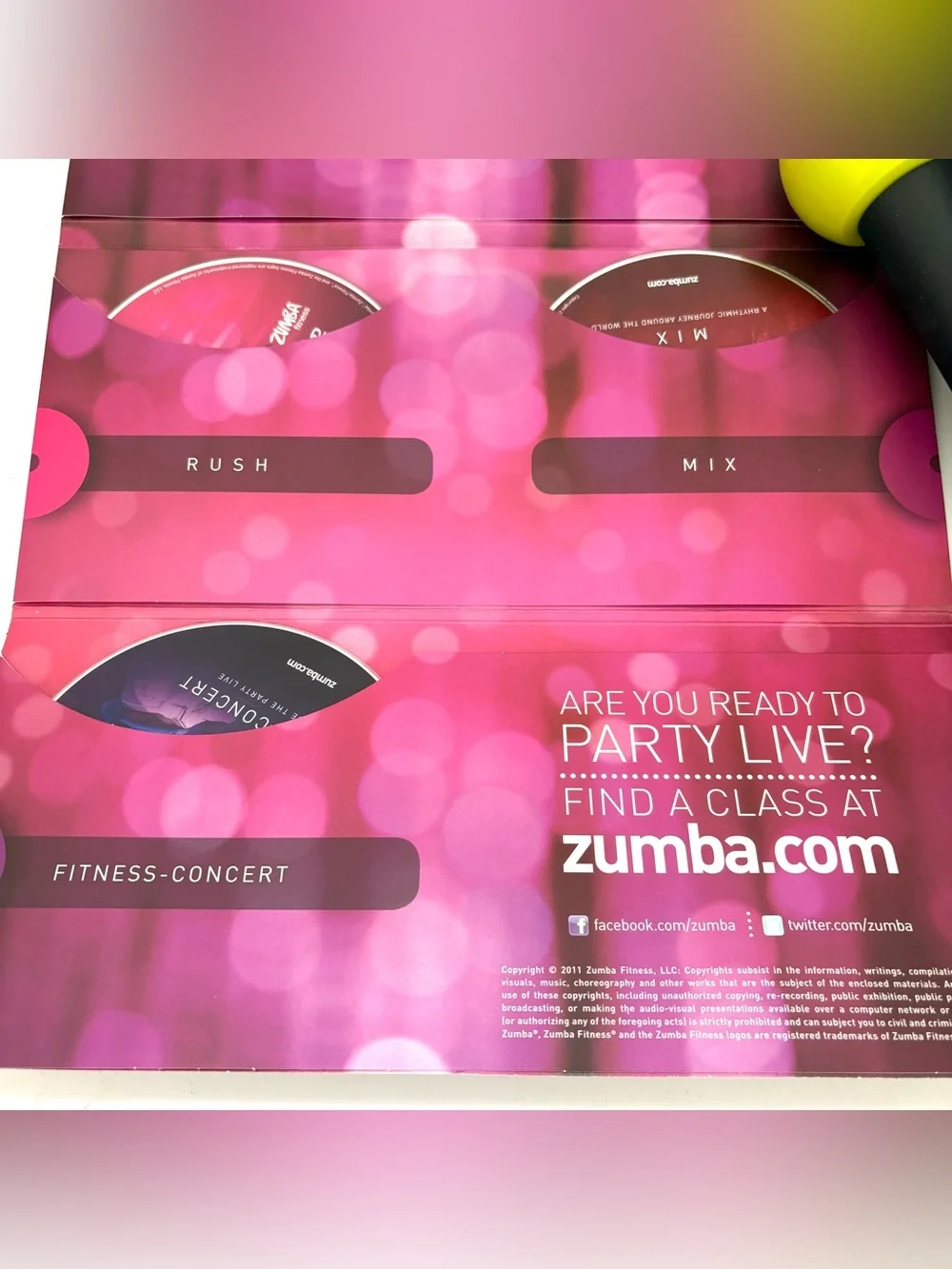 Zumba Fitness Exhilarate Body Shaping System w/ 7 Dvd Set & Toning Sticks - Picture 6 of 12